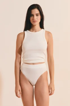 Culotte midi échancrée