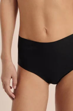 Culotte midi en microfibre