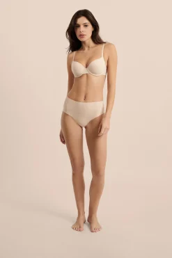 Culotte midi en microfibre