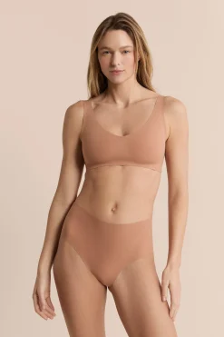 Culotte midi en microfibre