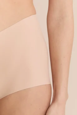 Culotte taille midi en microfibre effet push-up