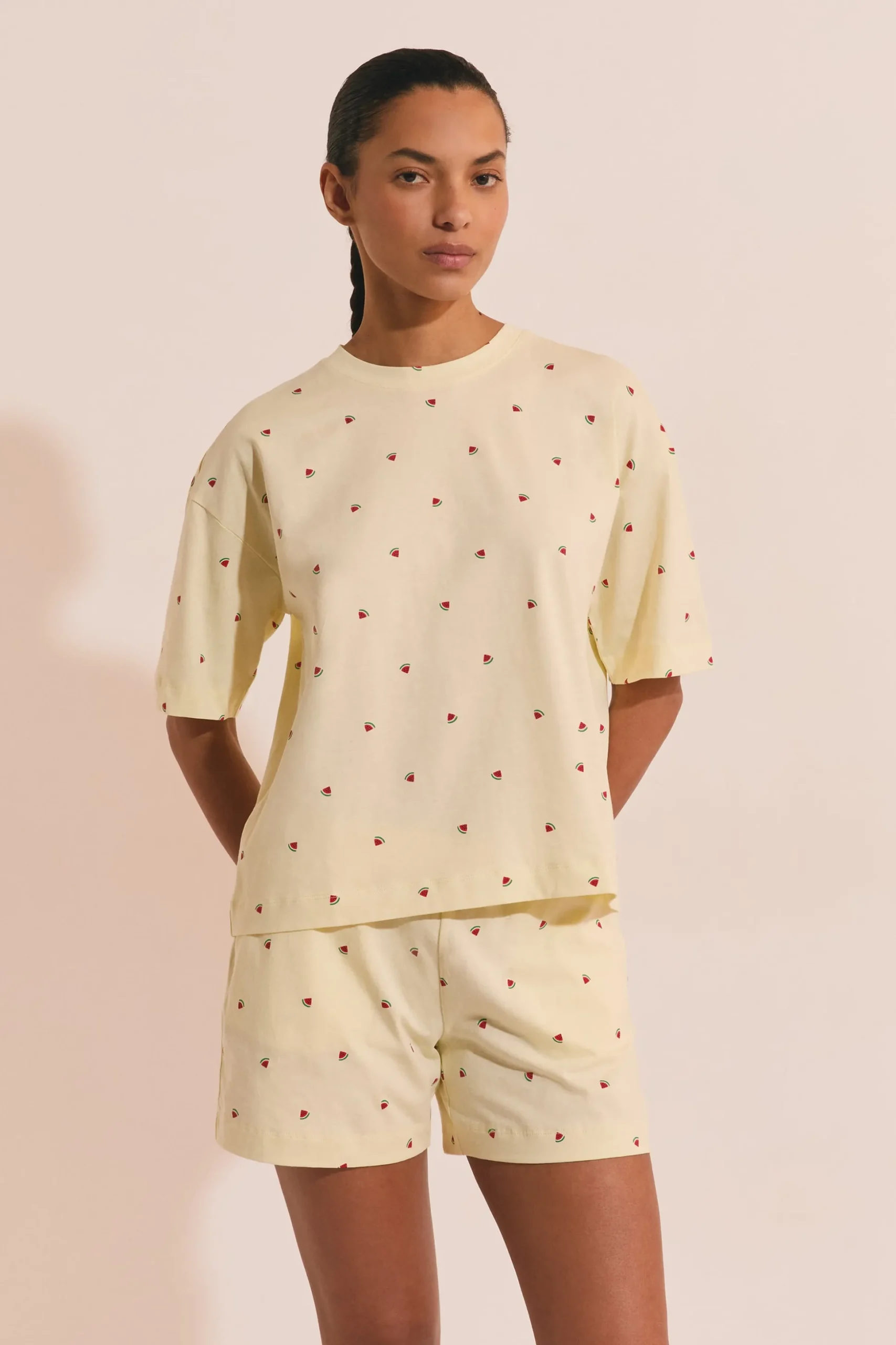 Ensemble de pyjama 2 pièces motifs pastèque