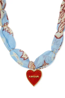 Foulard en coton à charms