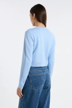 Gilet cropped avec laine