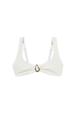 Haut de maillot de bain brassière avec détail bijou