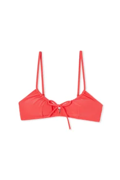 Haut de maillot de bain brassière satiné avec pads amovibles