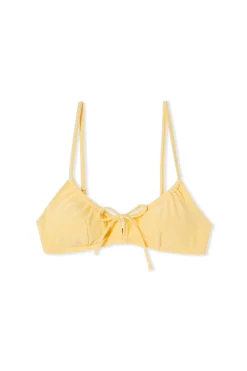 Haut de maillot de bain brassière satiné avec pads amovibles