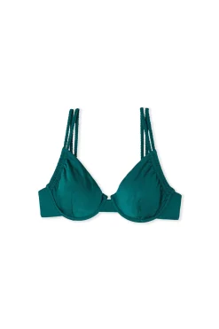 Haut de maillot de bain corbeille ajustable à double bretelles