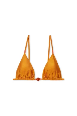 Haut de maillot de bain triangle avec perles