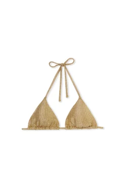 Haut de maillot de bain triangle irisé