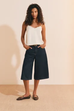Jupe culotte en jean