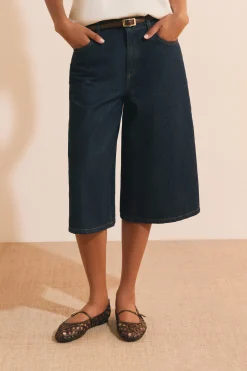 Jupe culotte en jean