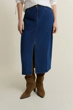 Jupe midi en jean
