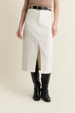 Jupe midi en jean