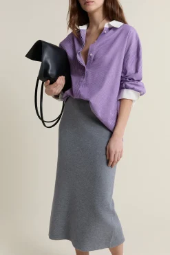 Jupe midi en tricot