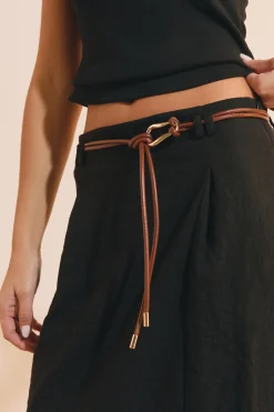 Jupe midi à fente