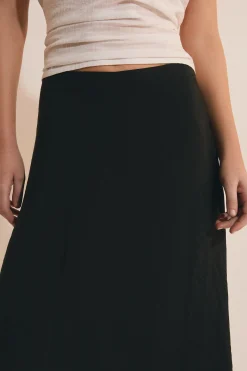 Jupe midi fluide