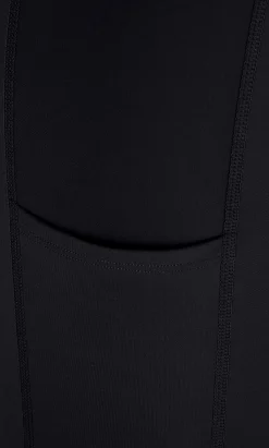 Legging de sport taille haute à bords contrastés