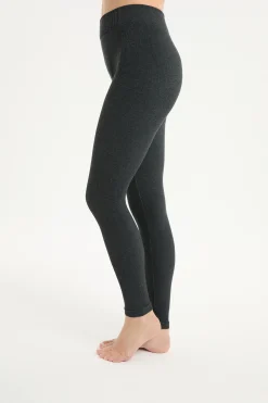 Legging long côtelé