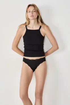 Lot de 3 culottes en coton et dentelle
