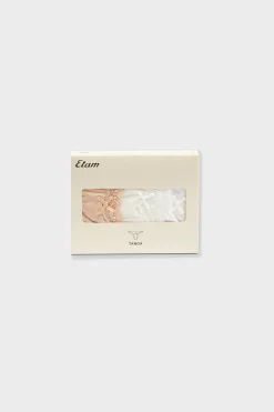 Lot de 3 tangas avec détails dentelle
