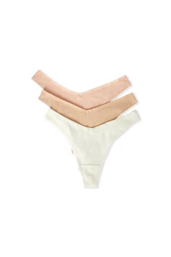 Lot de 3 tangas en coton