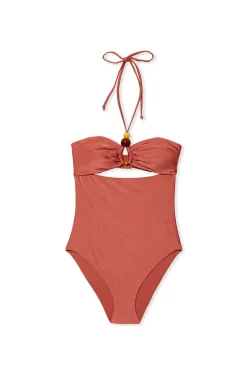 Maillot de bain 1 pièce avec perles