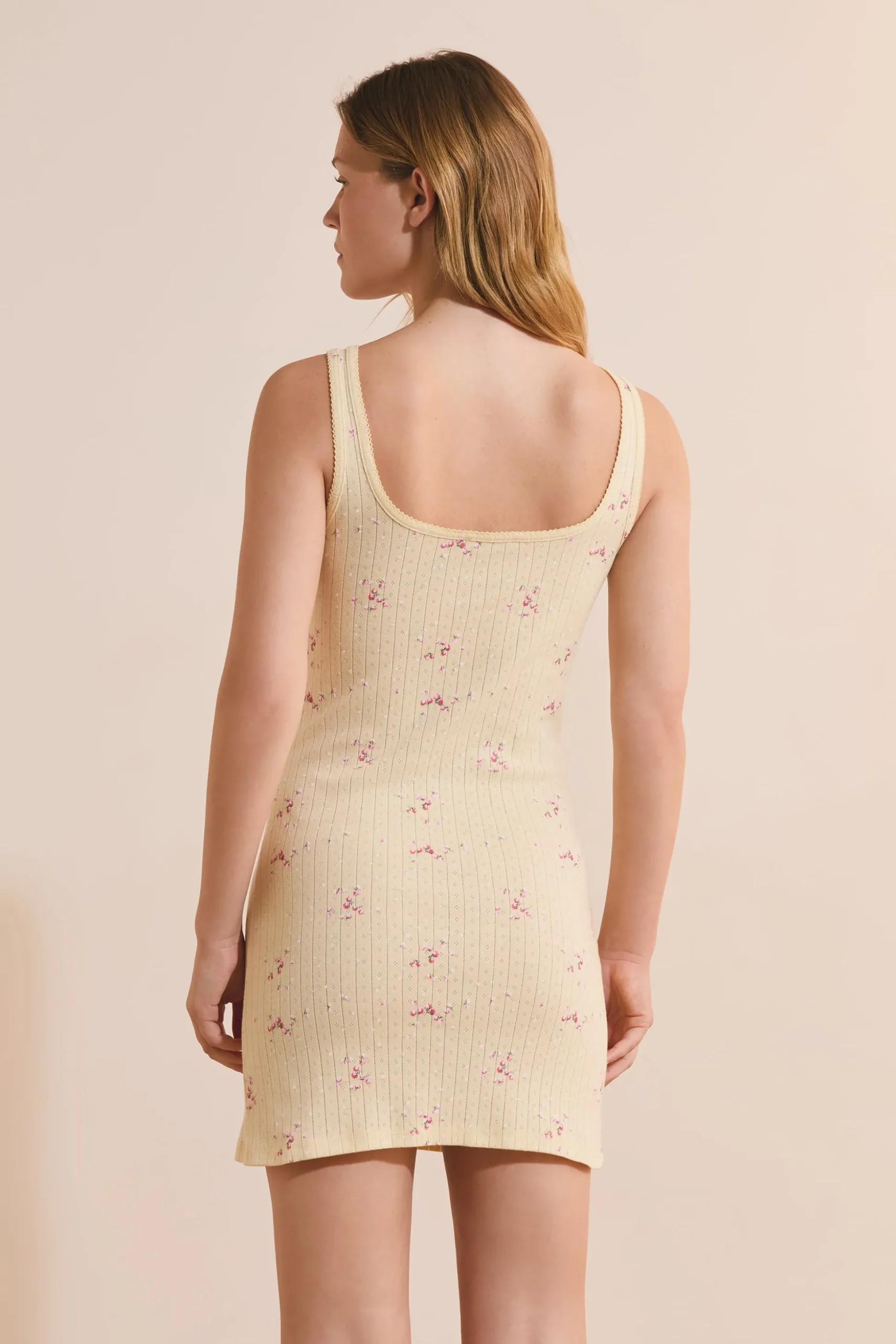 Nuisette en coton en pointelle