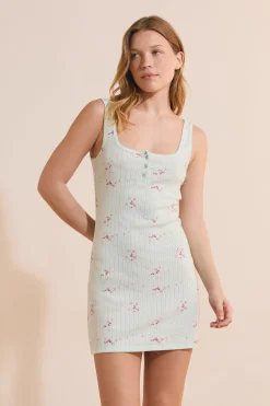 Nuisette en coton pointelle
