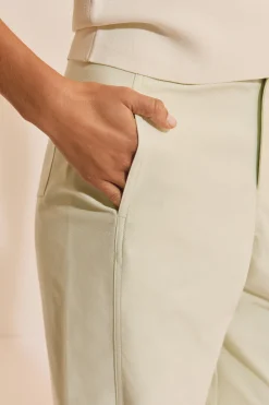 Pantalon barrel avec coton