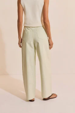 Pantalon barrel avec coton