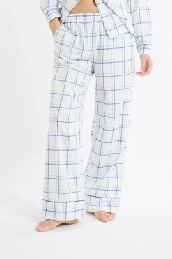 Pantalon de pyjama à carreaux en coton