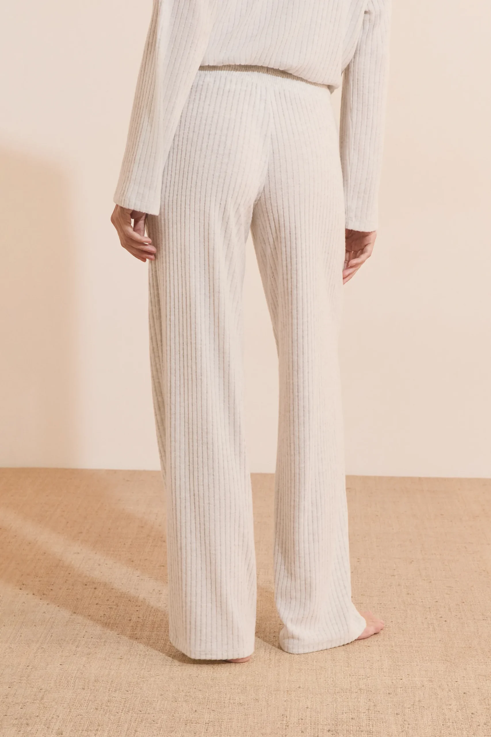 Pantalon de pyjama côtelé