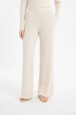 Pantalon de pyjama côtelé