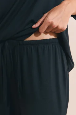 Pantalon de pyjama large élastiqué
