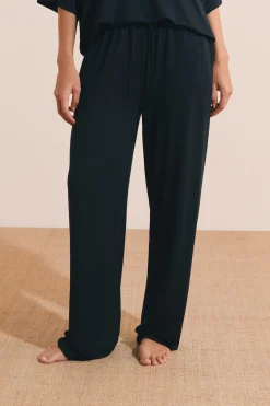 Pantalon de pyjama large élastiqué