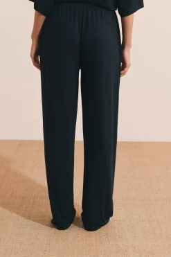 Pantalon de pyjama large élastiqué