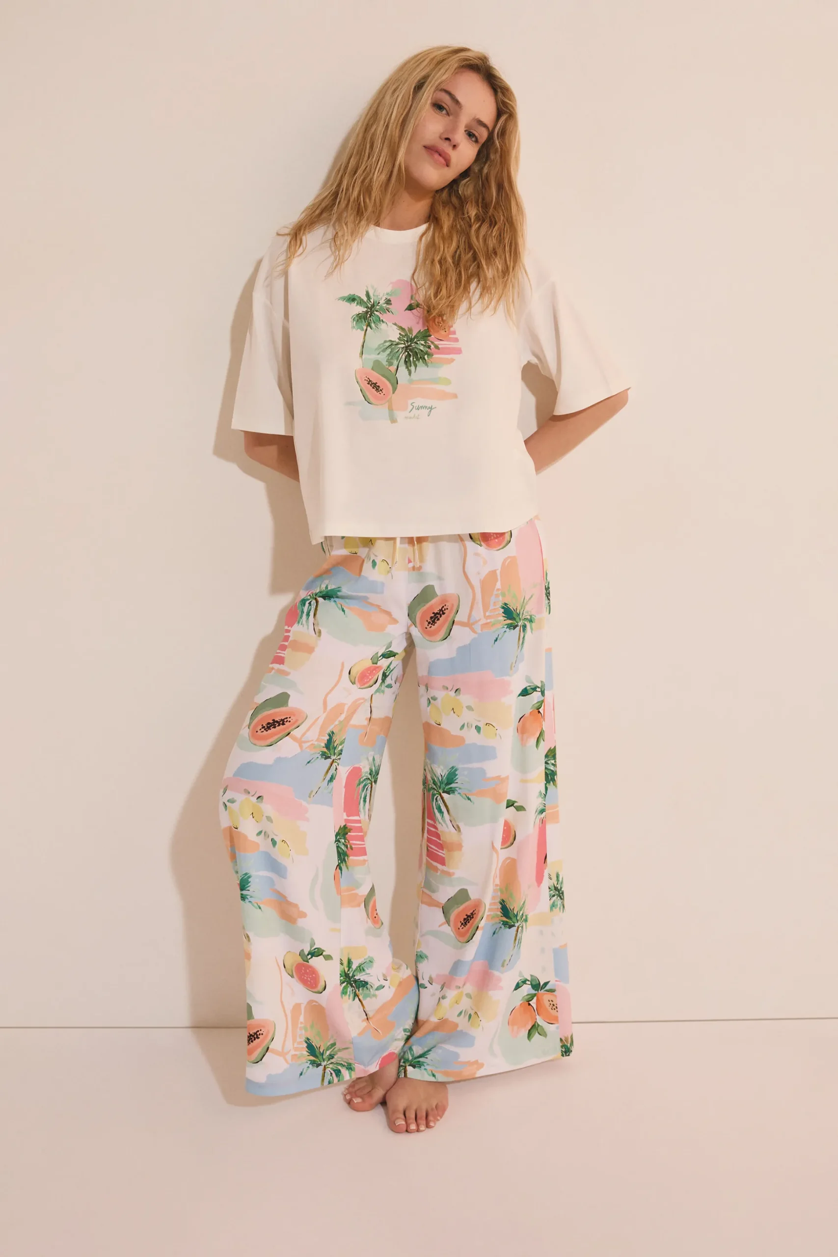 Pantalon de pyjama à motifs