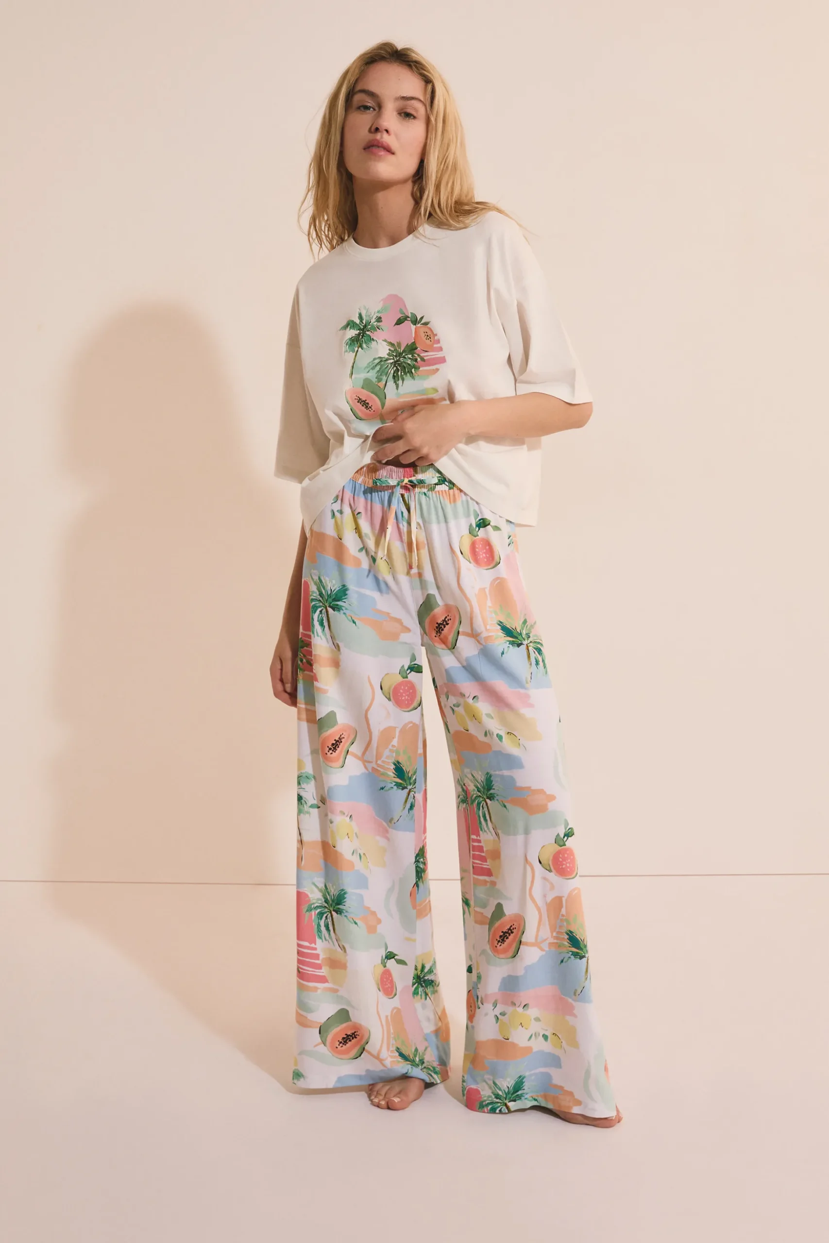 Pantalon de pyjama à motifs