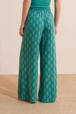 Pantalon de pyjama 7/8 à motifs