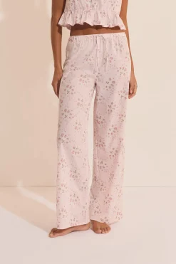 Pantalon de pyjama à motifs fleuris