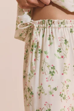 Pantalon de pyjama à motifs radis