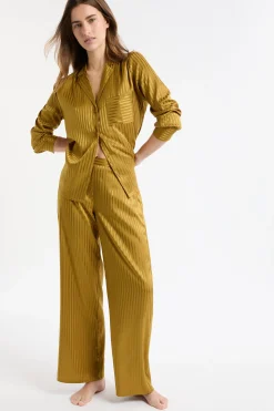 Pantalon de pyjama satinée à rayures