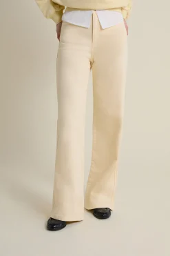 Pantalon droit taille haute