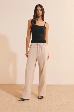 Pantalon fluide élastiqué