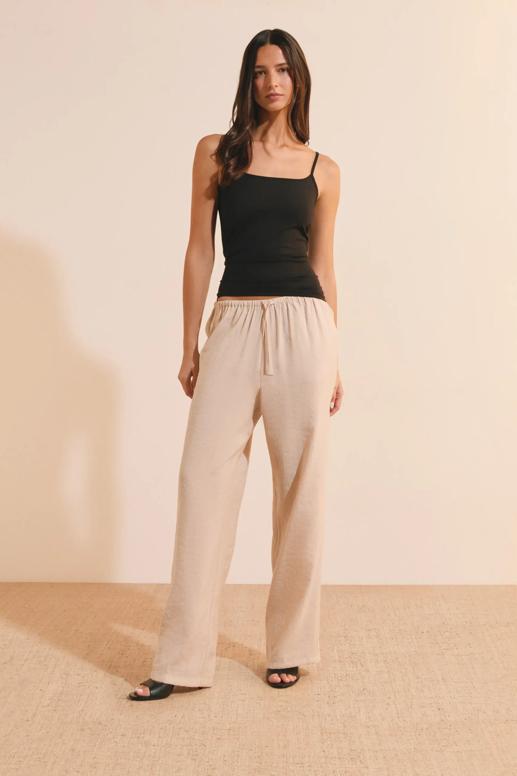 Pantalon fluide élastiqué