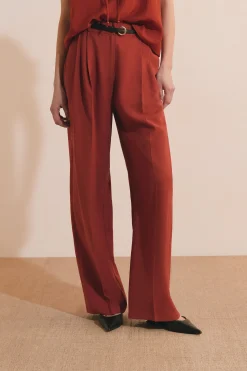 Pantalon large à pinces