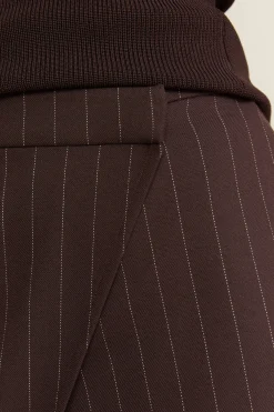 Pantalon large à rayures
