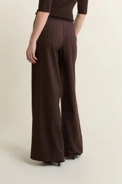 Pantalon large à rayures