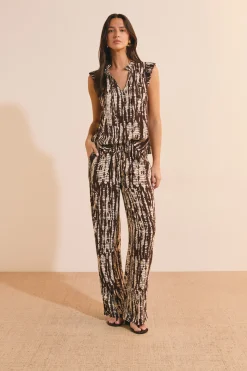 Pantalon à motifs